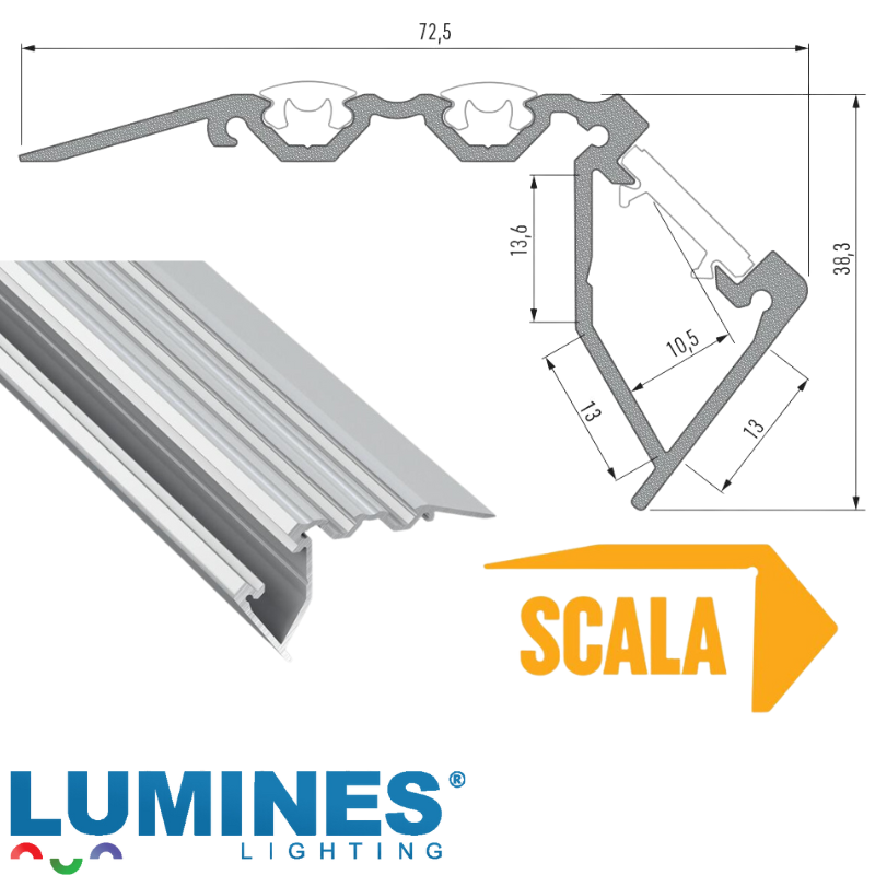Profil LED schodowy SCALA